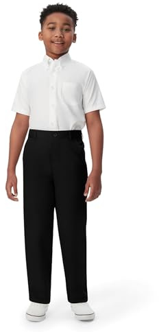 French Toast Boys Pull-on Relaxed Fit School Uniform Pant (Standard & Husky), Black, 3T