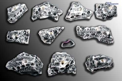 Move-it-Climbingholds - Erosion Cracker XL (Klettergriffe-Set), Farbe:schwarz