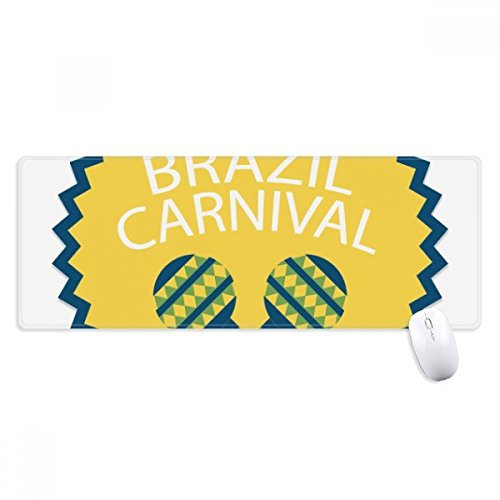 beatChong Feiern Instrument Brasilien Karneval Griffige Mousepad Große Erweiterte Spiel Büro titched Kanten Computer-Mat Geschenk
