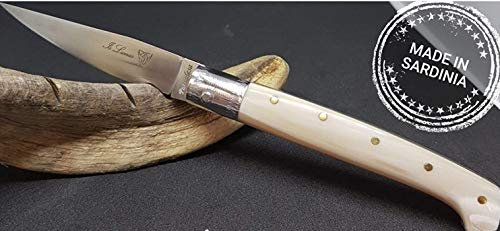 is lunas Coltello sardo Originale pattada da Caccia Artigianale Piccolo da Collezione Manico in Corno Sardegna Art 55