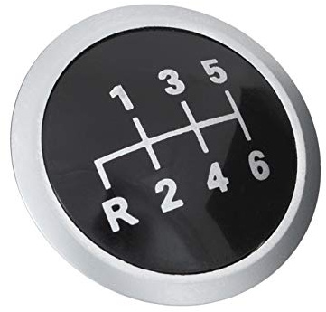 myshopx Schaltknaufkappe Emblem Kappe 6 Gang (E9)