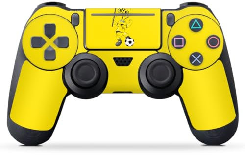 DeinDesign Skin kompatibel mit Sony Playstation 4 Pro Controller Folie Sticker Borussia Dortmund Biene BVB