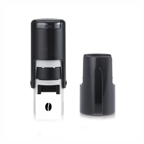 Coffee Bean Stamp – Loyalty Card Stamper - Self Inking Black Ink - Approx. 11mm