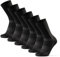DANISH ENDURANCE Fahrrad Socken, Rennrad Socken, Gepolstert, Unisex, für Herren & Damen, 3 oder 5 Paar, Schwarz, 39-42