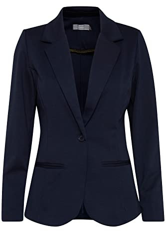 fransa FRZablazer Blazer pour femme avec manches longues stretch et poches, (Noos) Dark Peacoat (60468), XXL