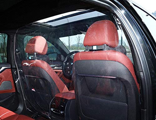 DFHSG Autositz Voll geschlossene Trennwand Trennwand Film PVC Taxi Safe Isolation Vorhang, 1,4 * 2m, SUV.