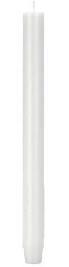 Stabkerzen Durchgefärbte Weiß 185 x 26 mm in rustikaler Optik - Stabkerze - Unparfümiert - 4891967031
