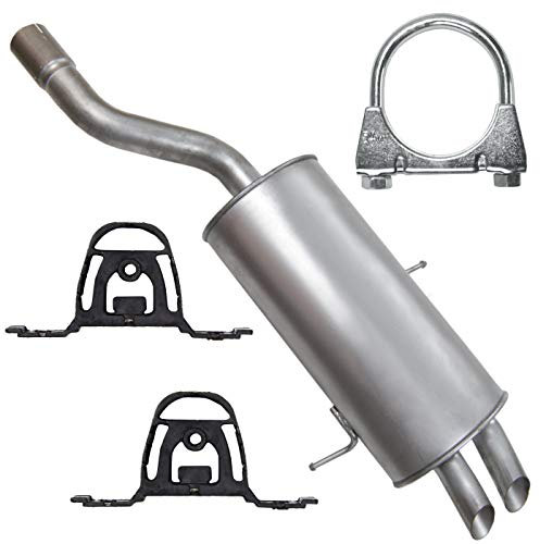 Adamot Endschalldämpfer Auspuff Endtopf für BMW 3 320 323 328 E46 2.0 2.5 2.8