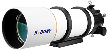 SVBONY SV48P Teleskop 90 mm, achromatisches OTA für Erwachsene Anfänger, Brennweite 500 mm, Dual-Speed 5,1 cm gezahnter Fokus, für Astrofotografie mit Perl-Baumwollfutter