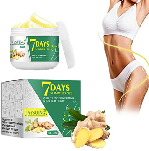 Tumnea 7 Tage Schlankheitscreme, Ingwer Slimming Creme, Anti Cellulite Creme, schnelle Fettverbrennungscreme Ingwer heiße Creme Bauchbauchschenkel und Gesäß