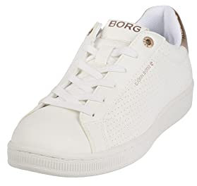 Björn Borg Damen T305 PRF MET Sneaker, White-Rose Gold, 36 EU