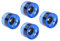 Fenteer 4X 78A Skateboard Rollen Ersatz 70X51mm Longboard, Blau
