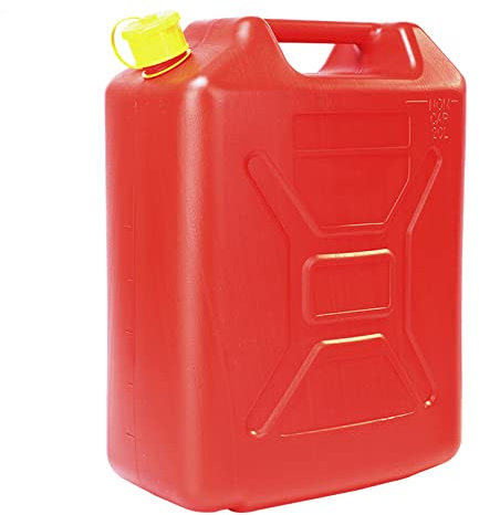 5/10/20L Bidons d'essence, Portable Plastique Réservoirs d'essence Réservoir de carburant de rechange pour Moto Rechange extérieur d'urgence - Rouge