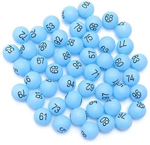 TOYANDONA Bingo Balls1-100: 4cm Numbered Balls Numbered Ping Pong Balls Game Balls With Numbers For Bingo Game Entertainment & Table Tennis Training
