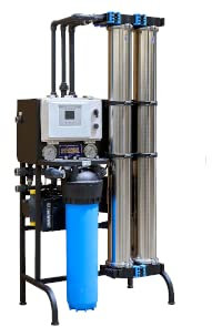 Umkehrosmoseanlage Reinstwasseranlage APRO500 freistehende Stand- Osmoseanlage Sandgestrahlt- mit Antiscaling Vorbehandlung (APRO500 schwarz- mit Druckschalter)