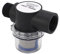 Inline Water Filter, 1/2in‑14 Female Thread Inline Filter 50 Mesh Screen Plastic Construction Water Strainer for Pipeline Under-Sink Filters Female Inline Strainer Water Pump Strainer