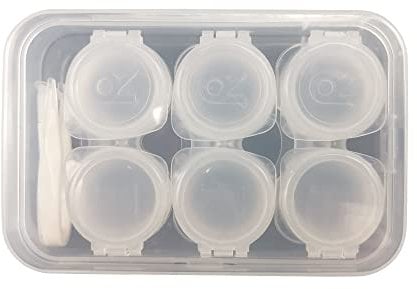 Othirls 3-in-1 Contact Lens Case Set, Colorful Contact Lens Container Holder, Outdoor Portable Mini Contact Lens Soak Storage Kit for Travel & Home