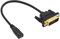 CY Câble DVI 24+1 mâle vers micro HDMI 1.4 Type-D 4K femelle câble d'extension pour ordinateur HDTV carte graphique UHD 20 cm