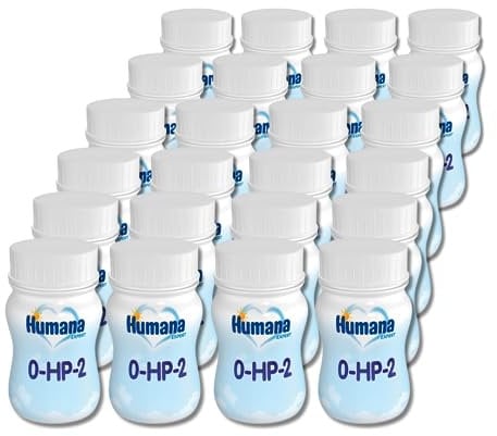 Humana 0-HP-2 Expert trinkfertig, von Geburt an, Lebensmittel für besondere medizinische Zwecke zum Diätmanagement bei Frühgeborenen mit Gewicht über 1.800 g und Bedarf an Aufholwachstum, 24 x 90 ml
