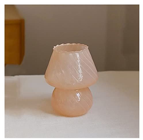 Blumenvase 2023 New Nordic Style Creative Desktop Farbige Vase Lampe Heiße beliebte mundgeblasene Borosilikatglas Bud Vase for Kerzen Vase für Blumenarrangement (Color : 3)