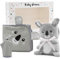 Personalisiertes 3-teiliges Baby-Kuschelset - Babydecke mit Namen, Kapuzenhandtuch, Baby Waschlappen - Personalisierte Geschenke zur Geburt.