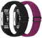 Janpso Bande élastique en Nylon Compatible avec Fitbit Charge 2 uniquement, ceinture de remplacement de sport en Nylon élastique réglable pour hommes et femmes