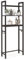 LIFEZEAL Étagère en Métal pour Machine à Laver, Étagères de Salle de Bain pour Lave-Linge, 63x26,5x170/178 cm, Meuble de Rangement sur Toilettes avec 3 Étagères (Marron)