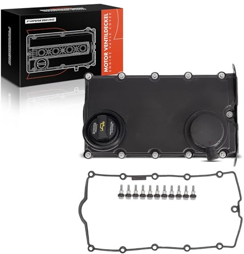 Frankberg Couvercle de culasse avec vis ASA - Joint de couvercle de soupape - Compatible avec A4 8EC B7 2.0L 2004-2008 A6 4F2 C6 2.0L 2004-2011 - Remplace 03G103469B