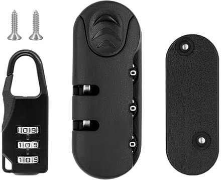 2 Piezas Candado con Contraseña para Equipaje, 3 Dígitos Contraseña Código Maleta Cerradura Duradero Candado de Combinación para Seguridad de Equipaje de Viaje Ideal para Mochilas Maletas Casillero