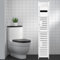 QWORK® Porte Papier Toilette Sur Pied, Meuble Salle de Bain Étanche, 14 x 15 x 80 cm