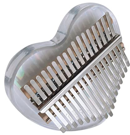 BESTonZON Kalimba-klavier Aus Acryl mit 17 Tönen Daumenklavier Leicht Zu Spielen für Familienfeiern Partys Entspannung
