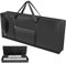 Funda para teclado de 61 teclas, funda acolchada portátil para teclado de piano eléctrico con asa, correa de hombro ajustable y 2 bolsillos laterales, bolsa de tela Oxford 420D para piano digital, 100