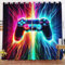 KIDSLOVE Gamepad Vorhänge Gamer Fenstervorhang Gaming Schlafzimmer Gamer Videospiele Vorhang Gamepad Verdunkelungsvorhang Gamepad Kinder Blickdichte Vorhänge (2,100x140cm(BxH)/ 50x140cmx2)