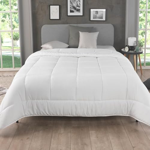 MALIKA Bettdecke 200x200 - Leichte Steppbettdecke für den Sommer, Steppdecke, Zudecke, Kassettenbett, Schlafdecke - Ideal für erholsamen Schlaf