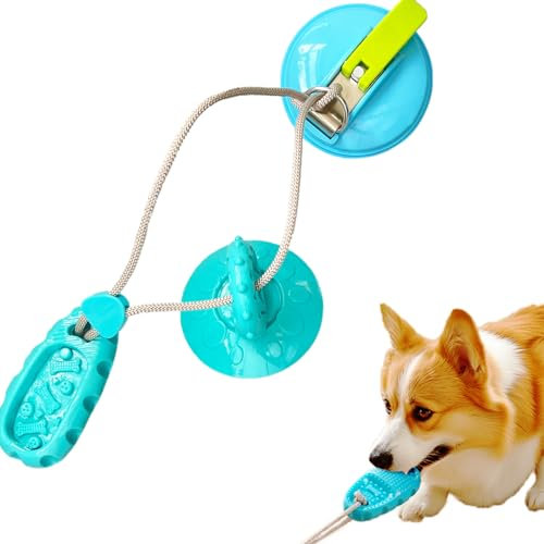 NafuFreedom Dog Toys for Chewers Suction Cup Dog Toy Tug of War Chew Toys for Teething Interactive Puppy Teething Toys for Small Large Dogs Tug Toy Slipper
