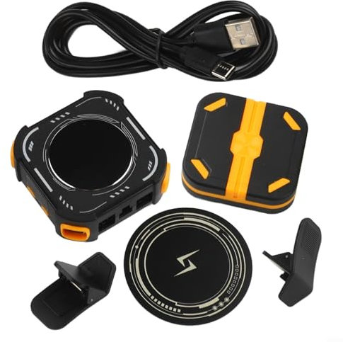 Snowchecking Magnetic Phone Cooler For Gaming, Mobile-Phone Cooling Fan Adjustable Magnetic Phone Radiator With 2000MAh Battery For Gaming Heat Dissipation