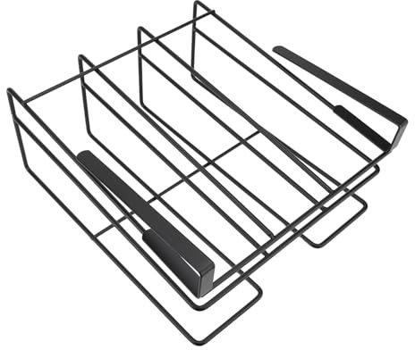 Natudeco debajo de almacenamiento en estante debajo de la rejilla del gabinete debajo de la canasta Canasta de almacenamiento de colgación de metal organizador de almacenamiento