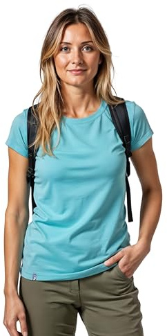 ALPIN LOACKER Coolmax Merino Shirt Damen Kurzarm 150 g/m2 I atmungsaktives Funktionsshirt schnelltrocknend und kühlend I Merinowolle Tshirt und Thermooberteil