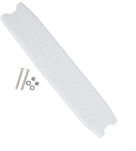 Eawfgtuw Plastic Non-Slip Swimming Pool Ladder Step 49x10cm White Replacement Pedal with Fixing Screws, Suitable for Most Pool Ladders Pool Step Replacement Part