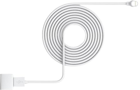 Time Use Power Cable for NEST Cams Featuring Four Cores Thickened Wire for Stability 5.2m / 7.6m / 10m Daily Use USB Extension Cable