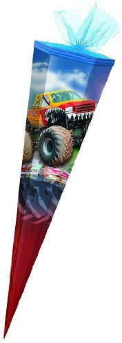 alles-meine.de GmbH Truck Monstertruck Auto Car Schultüte Zuckertüte 85cm Tüllverschluß,