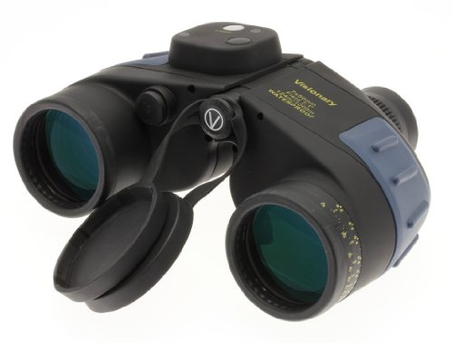 Visionary IF-WPC 7x50 Compass Binoculars - High Spec Marine Binoculars with built in illuminated compass
