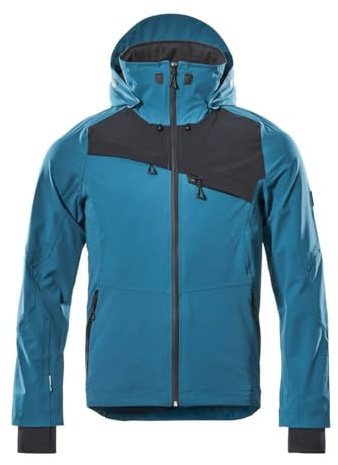 Mascot 17001-411-4409-XS Arbeitsjacke Advanced wasserdicht, Dunkelpetroleum/Schwarz, XS