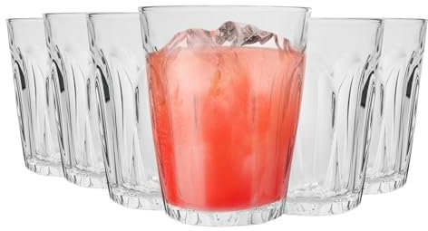 Duralex Provence Verres à boire - Gobelets 200ml pour l'eau, jus - Paquet de 12
