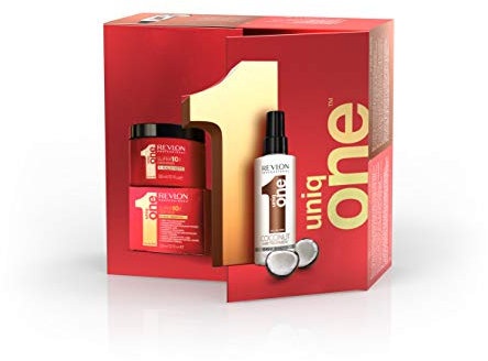 REVLON PROFESSIONAL Uniqone Coco Geschenkset – Special Edition Hair Treatment Coco 150 ml + Supermask 300 ml