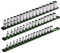 ARES 60045-3-Piece 17-Inch Green Aluminum Socket Rail Set - 1/4-Inch, 3/8-Inch, and 1/2-Inch Drive Socket Organizers Hold 48 Sockets