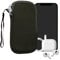 kwmobile Handytasche für Smartphones M - 5,5 - Neopren Handy Hülle Dunkelgrün - Handy Tasche 15,2 x 8,3 cm Innenmaße