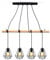 B.K.Licht - Pendelleuchte mit E27 Fassung, max. 60 Watt, Vintage, Hängeleuchte, Hängelampe Esstisch, Esszimmerlampe hängend, Wohnzimmerlampe, Küchenlampe, Retro, Vintage, 90x16,5x160 cm, Schwarz