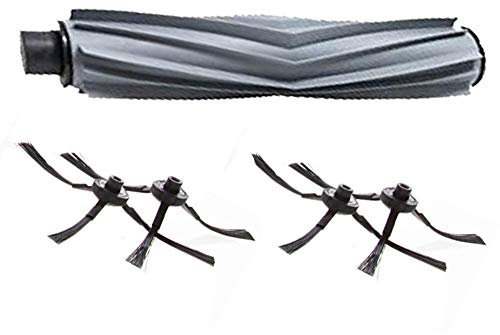 BLUELIRR Accessoires Brosse principale & Brosses latérales pour aspirateurs Robot AMIBOT Animal H2O & Animal Comfort H2O(1 Brosse Principale + 4 Brosses Latérales)