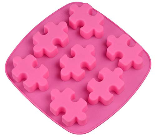 CYONGYOU Puzzle shape silicone soap mold DIY ice cube chocolate cake decoration tool